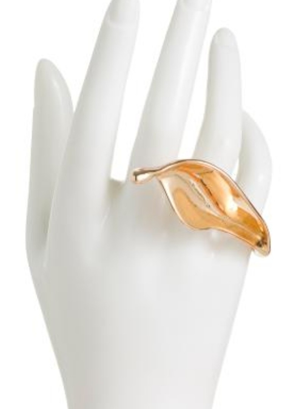 ✨️▪️Piper K▪️ Gold-Tone Double Finger Leaf Wrap Ring Size 7 And 8